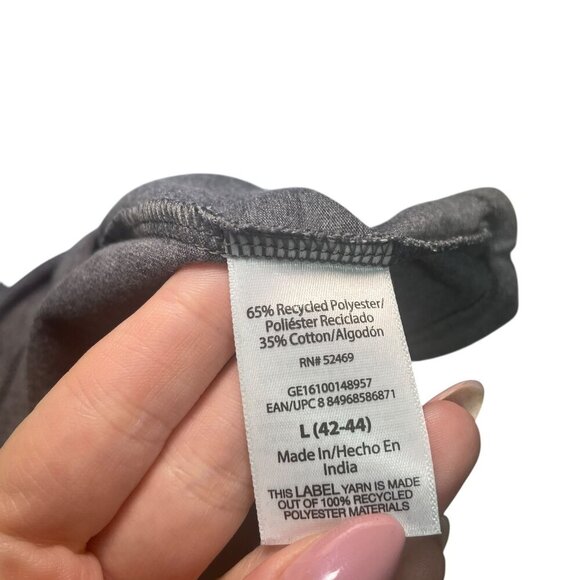 George Men’s V-Neck Moisture Wicking Shirts 2-Pack Size Large Gray & Blue NWT - Picture 3 of 7